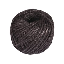 Cordon de sisal en pelote, ø1mm, noir, 50m