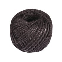 Cordon de sisal en pelote, ø1mm, noir, 50m