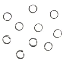 Anneaux larges, 10mm ø, platine, 2mm, 10 pces