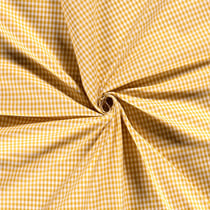 Tissu Rayures Petits carreaux 5 mm Ocre