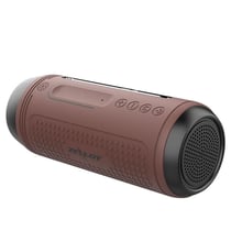 Enceinte Bluetooth Multifonctionnelle Avec Micro Intégré Et Lumières LED Marron YONIS