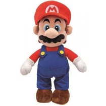 Grande peluche super mario 50 cm - plombier mario - nintendo - doudou licence