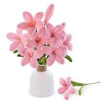 Maquette Green Slide - Bouquet de Fleurs - DIY - Lys Roses - Vase Plastique - GreenSlide