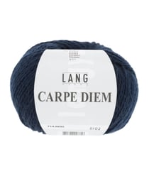 Pelote de Laine et Alpaga à tricoter CARPE DIEM - Lang Yarns 0035 Bleu Marine