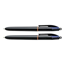 Lot de 2 stylos 4 couleurs pointe moyenne Bic Corps noir