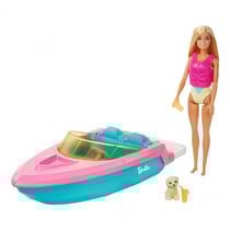 Barbie et son bateau Coffret avec poupee mannequin