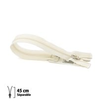Fermeture éclair Z45 - Séparable 4mm - 45 cm