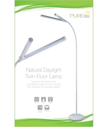 Lampe LED sur Pied - Purelite : L'Éclairage Vertical Idéal pour le Travail Créatif et la Lecture Vert