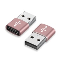 Avizar Lot de 3 Adaptateurs USB Type-C vers USB 3.0 Plug and Play Compacts Rose