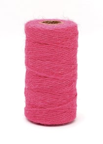 Bobine de Fil de jute 2 mm Rose
