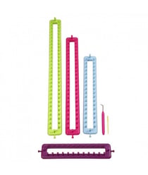 Set de 4 Métiers à tricoter des écharpes de tailles différentes - CChobby Multicolore