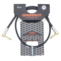 GROOVIT® Câble PVC Blindé C/C ⌀6.5mm Jack Gold 0.8m