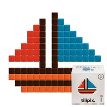Kit mosaïque DIY pixel art - Bateau voilier - Mini