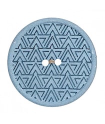 Carte de 2 boutons Recyclés chanvre/polyester 20mm - Prym Bleu Ciel
