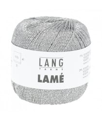 Fil brillant à tricoter LAME - Lang Yarns 0021 Gris
