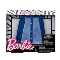 Mattel - fph37 - barbie - accessoire poupee - jupe jeans bleue - robe - tenue - habit