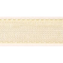 Ruban organdi, 7 mm, rouleau 10 m, beige