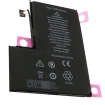 Avizar Batterie pour iPhone 12 Pro Max Li-polymère 3.83V 3687mAh 14.13Wh Noir