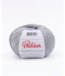 Coton fantaisie à tricoter Phil Starlight - Phildar Argent