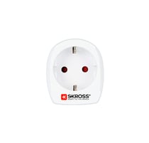 Adaptateur secteur Skross Europe vers Suisse pour appareils de 2 et 3 pôles