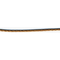 Bobine 19m Cordelière tressée aspect skaï 3mm camel