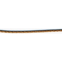Bobine 19m Cordelière tressée aspect skaï 3mm camel