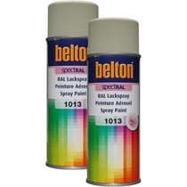 2 sprays de peinture Belton Spectral RAL1013 blanc perle 400ml