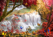 Puzzle 2000 pièces - Deep Forest Waterfall - Grafika
