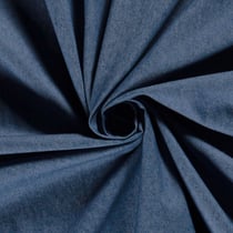 Tissu Jeans stretch uni Bleu indigo