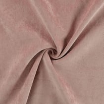 Tissu Velours milleraies uni Rose poudré