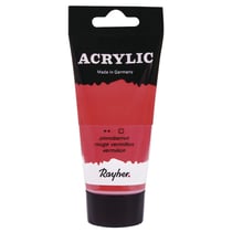 Acrylic, rouge vermillon, Peint.acrylique d'artistes, tube - 75ml
