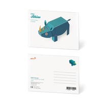CARTE POSTALE RHINOCÉROS