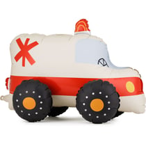 Ballon Aluminium Hélium Géant Ambulance   68 cm