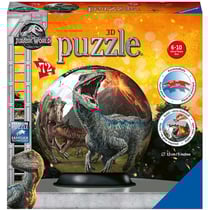 Puzzleball jurassic world : la terre des dinosaures 72 pieces - 3d - puzzle ravensburger - 117574