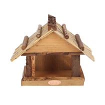 Mangeoire pour oiseaux - Toit en osier