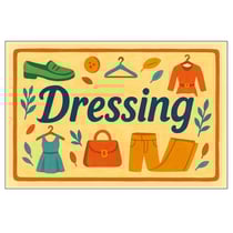 Plaque de porte métal dressing