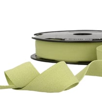 Disquette 25m sergé coton Vert nil
