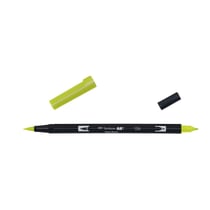 Lot de 6 feutres pinceaux aquarellables double pointe - TOMBOW - 126 olive clair