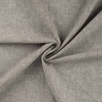 Tissu Lin Coton uni Taupe chiné