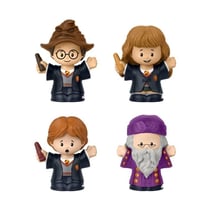 Harry Potter - Pack 4 mini figurines Fisher-Price Little People Collector École des Sorciers 6 cm