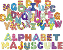 Lettres majuscules aimantees 56 pc