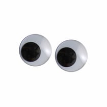 Yeux mobiles Vaessen Creative - Blanc-noir - 12 mm - 1000 pièces