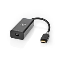 Nedis Adaptateur USB 3.2 Gen 1 USB-C Mâle vers Mini DisplayPort Femelle 0.2m Noir