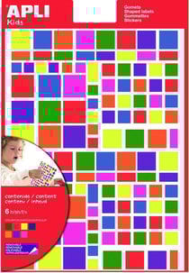 Gommettes Assortiment Rond Carré triangle 700 gommettes