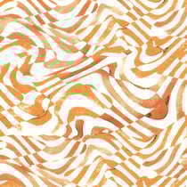 Tissu Polyviscose Orange sur fond Blanc