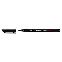 Stylo-feutre permanent pointe moyenne 1 mm - STABILO - Noir - Lot de 10
