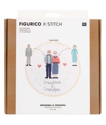 Kit de broderie Figurico Mamie et Papi - Rico Design Multicolore