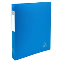 Classeur 4 anneaux 30mm polypropylène OPAK rigide 10/10e - A4 Maxi. - Bleu clair - x 10 - Exacompta