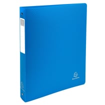 Classeur 4 anneaux 30mm polypropylène OPAK rigide 10/10e - A4 Maxi. - Bleu clair - x 10 - Exacompta