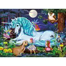 Puzzle xxl la licorne et les fees dans la foret 100 pieces - ravensburger - 10793